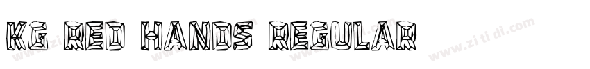 KG Red Hands Regular字体转换